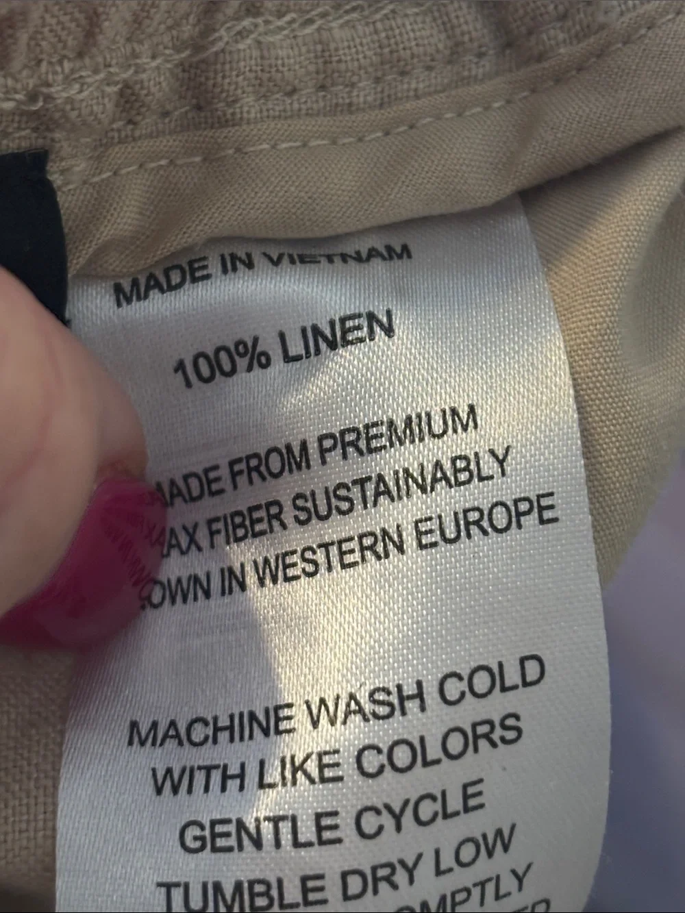 Quince 100% Linen Straight Leg Pants